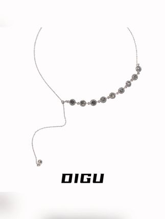 嘀咕家 铜合金项链 金色流苏项链独特抽拉可调节颈链百搭锁骨链#铜合金项链 #金色流苏项链 #可调节颈链 #百搭锁骨链 #时尚项链