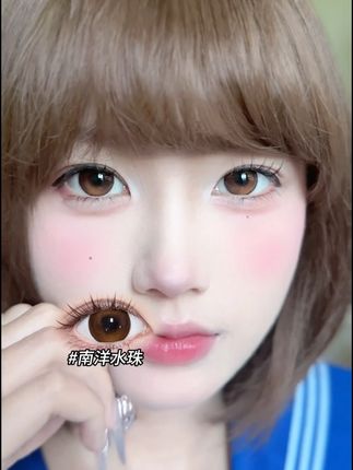 国庆拍照想要氛围感,戴它!!!#美瞳种草