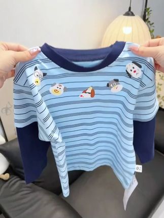 #高品质童装 #男童穿搭 #儿童打底衫 #纯棉t恤 #秋冬穿搭