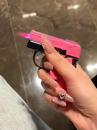 展现真理时刻 #金属折叠枪充气打火机