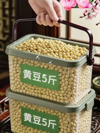 闭眼入!五斤精选黄豆,开启豆香美食盛宴 家人们,看看这五斤精选黄豆!颗颗饱满,色泽金黄,粒粒泛着光泽,品质超优。 这黄豆堪称厨房多面手。泡发打豆浆,浓郁丝滑,豆香满溢,营养丰富,是早餐的绝佳之选;用来做豆腐,软嫩可口,豆香醇厚,各种烹饪方式皆相宜;发豆芽,脆嫩清新,为餐桌增添别样风味。五斤实惠装,无论是家庭日常烹饪,还是小本经营制作豆制品,都能满足需求,快把这份豆香带回家!#黄豆 #东北黄豆 #豆浆 #厨房必备调料