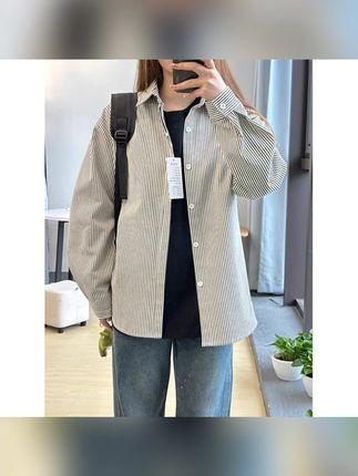 美式黑白条纹衬衫cleanfit男长袖高级感潮流衬衣春秋韩风情侣外套 #条纹衬衫 #条纹衬衫搭配 #条纹衬衫男 #条纹衬衫推荐 #条纹衬衫ins