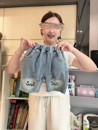 男童夏季牛仔七分裤2025新款中小童百搭牛仔短裤七分裤#七分裤 #牛仔裤 #百搭牛仔裤 #七分裤推荐 #短裤