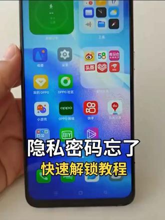 隐私密码忘了|快速解锁教程 #隐私设置哪里打开#隐私密码忘了怎么解开 #oppo如何重置隐私密码 #隐私密码
