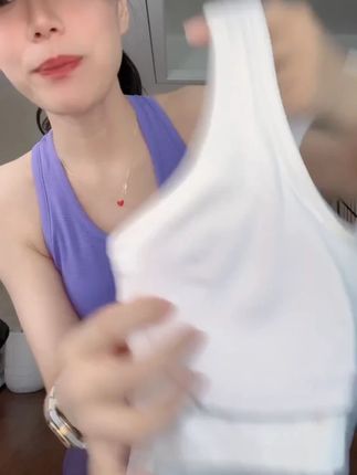 萝莉爱健身女款轻薄螺纹美背上衣工字运动瑜伽专业跑步背心内衣!!#夏季穿搭#今日穿搭#美背#吊带