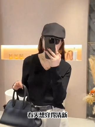 2025大翻领春季套头新款韩版时尚百搭显瘦洋气长袖上衣F6-32#洋气长袖 #长袖上衣 #韩版时尚 #显瘦洋气 #时尚百搭