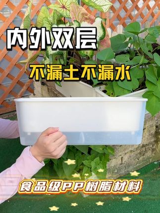 阳台种菜党注意!这个花盆还没火,但真的谁用谁知道 #阳台花盆种菜 #花盆推荐 #欧林泽 #窄边花盆 #自吸水花盆