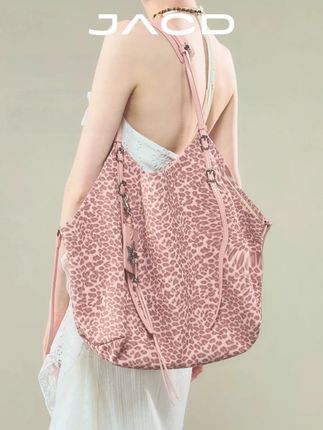 慵懒松弛感复古豹纹托特包2025新款大容量通勤女包#豹纹托特包 #通勤女包 #大容量托特包 #慵懒松弛感包包 #托特包单肩
