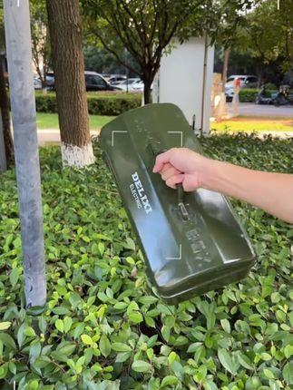 德力西多功能家用五金工具箱工业级收纳盒加厚金属汽修铁皮车载箱-22#德力西多功能家用五金工具箱工业级收纳盒