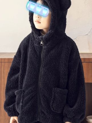 极简风休闲风韩版百搭家居服套装连帽冬款宝宝儿童睡衣秋冬加厚 #每日推荐 #保暖穿搭 #慵懒风穿搭 #每日分享 #童裝