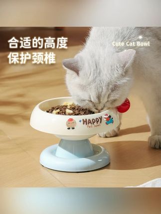 猫碗猫食盆猫咪饭碗粮碗喝水碗不锈钢狗碗不易打翻保护颈椎宠物碗#猫碗 #宠物碗 #不锈钢碗 #不易打翻 #保护颈椎