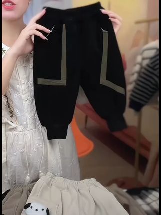 #高品质童装 #百搭裤子 #加绒卫裤 #加绒保暖 #秋冬穿搭