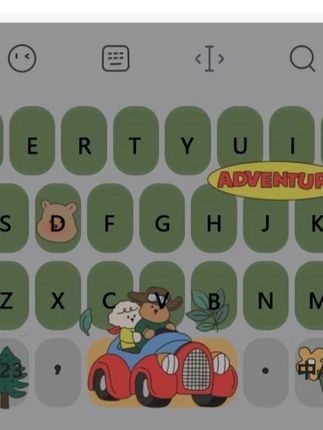 悠闲熊熊单色版/智能双色键盘