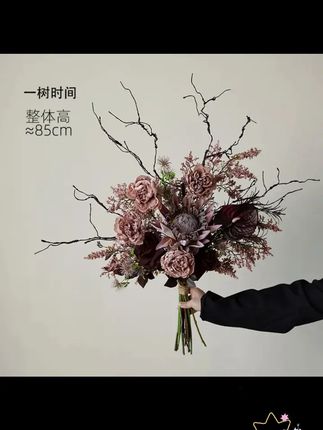 一树时间氛围感餐桌卧室床头柜仿真花假花装饰摆设摆件 #仿真花