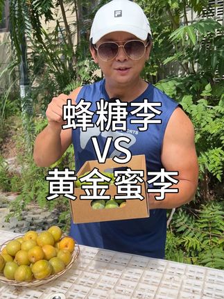 李子界天板板对决,蜂糖李VS黄金蜜李,到底哪个更好吃?