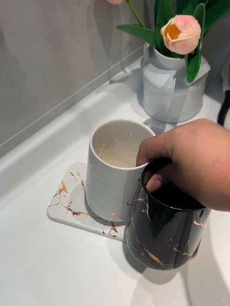 刷牙杯漱口杯牙刷杯洗漱杯口杯陶瓷漂亮高档家用轻奢情侣高级感