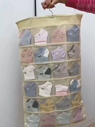 双面收纳挂袋宿舍悬挂式内裤内衣袜子储物袋内衣内裤收纳袋挂袋 #内衣收纳袋 #袜子收纳 #宿舍收纳神器 #开学必备 #超便宜超划算