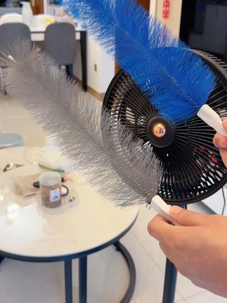 【2个装】抢! 大号除尘掸风扇刷可弯曲纱窗百叶窗除尘掸子