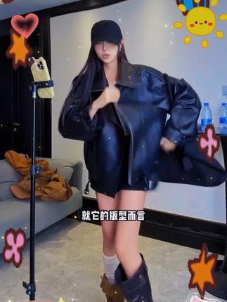 美拉德复古咖色机车服外套女2025秋季新款工装皮夹克上衣外套 #穿出自己的风格 #辣妹穿搭 #搭配分享 #时髦精 #今日新款推荐