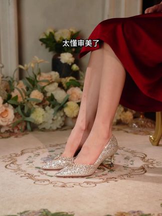 爆款喜婆婆喜妈妈婚鞋高跟鞋~直播热卖中! #婚鞋 #高跟鞋 #好穿不累脚 #美鞋实拍 #好鞋推荐