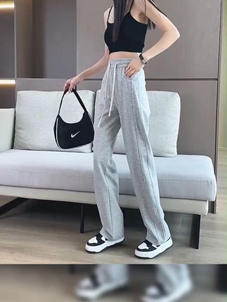 胖mm福利!春夏季大码窄版垂感运动裤,显瘦又休闲 #胖mm穿搭 #显瘦运动裤 #垂感阔腿裤 #春夏季运动裤 #胖mm裤子