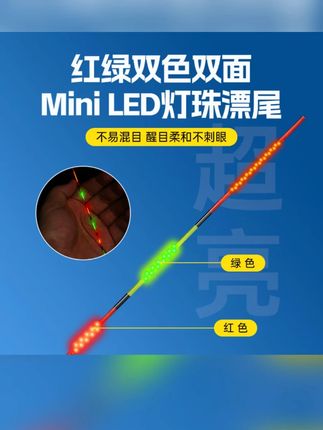【小惠同款】久岩BY双面Mini LED灯珠高亮夜光漂日夜两用咬钩变色#久岩夜光漂 #日夜两用漂 #咬钩变色漂 #小惠同款 #钓鱼夜光漂