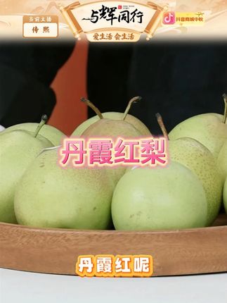 丹霞红梨脆甜多汁皮薄核小甘甜香酥爽口#水果 #水果推荐 #梨子 #丹霞红梨 #中秋送礼