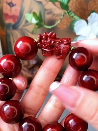 #小叶紫檀手串 #招财貔貅手串 #红木手串 #佛珠手串