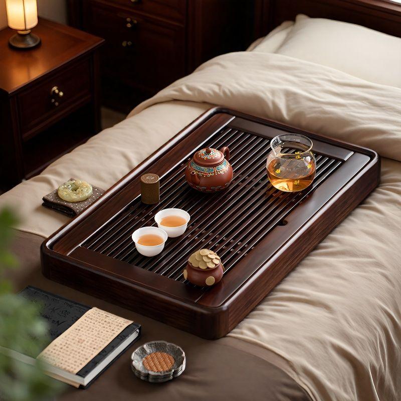 实木小型功夫茶具泡茶台现代家居客厅茶盘。#器物之美 #品茶静心 #茶生活 #高端茶器 #实木茶盘茶台