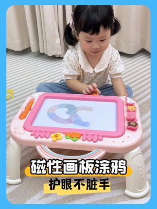 儿保建议:1岁后让宝宝多涂鸦,满足宝宝乱涂乱画的天性 锻炼控笔能力,反复涂鸦 ,宝宝喜欢得不得了 #xs #涂鸦 #磁性画板 #儿童玩具 #让孩子远离手机