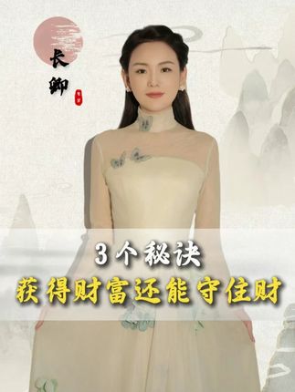 3个秘诀获得财富还能守住财 #智慧 #财富