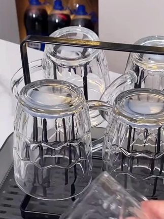 杯架置物架家用倒挂沥水杯架客厅杯子收纳架放茶杯沥水盘#杯子置物架 #杯架推荐 #沥水杯架 #沥水杯架子 #杯架沥水架