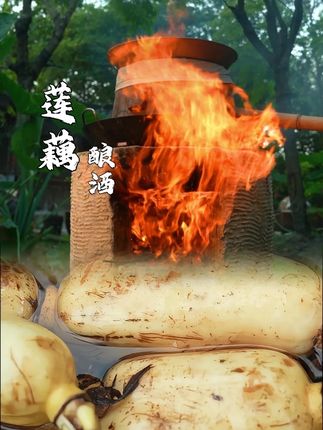 秋日莲藕酿酒,虽迟但到啦! #看洪湖莲藕七十二变 #抖音美好丰收节 #中国农民丰收节 #抖音新农人 #美好丰收看四川