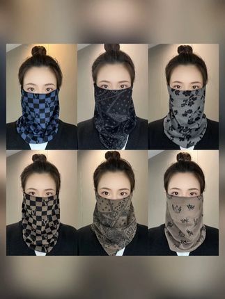 秋冬季围脖女百变挂耳面罩保暖护颈脖套百搭围巾骑行防风寒面罩#秋冬围脖 #女士面罩 #保暖护颈 #百搭围巾 #骑行面罩