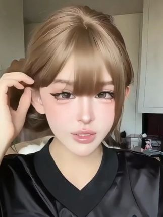 假发必入!混血甜美感【可以不戴发网·古早甜心】自然层次长假发 #长假发 #女生发型 #甜美女孩 #假发必备