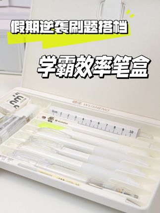 假期图书馆刷题装备! #悟生学霸效率笔盒 #悟生学霸笔盒 #文具盒 #笔盒 #悟生文具