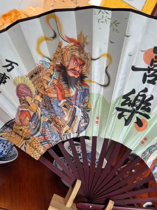 S215.汉吉福门神扇,让你感受不一样的夏天 #汉吉福#汉吉福门神#汉吉福门神扇#非遗门神#汉吉福年画