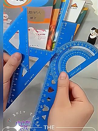 铝合金文具尺子老师小清新儿童厂家私人定制学习用品15cm20cm简约#尺子套装 #高颜值