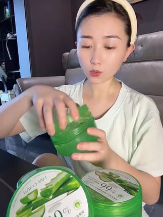 【拍一发三】卡芙漫库拉索芦荟保湿凝胶芦荟胶滋润补水嫩肤睡眠面膜#芦荟胶推荐 #卡芙漫芦荟胶 #保湿嫩肤 #睡眠面膜 #拍一发三