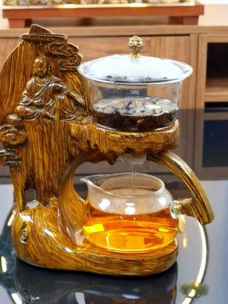 简约懒人磁吸玻璃自动茶具套装高端全套轻奢家用泡茶壶茶杯 #器物之美 #稳瓷茶具 #玻璃茶具 #推荐好物