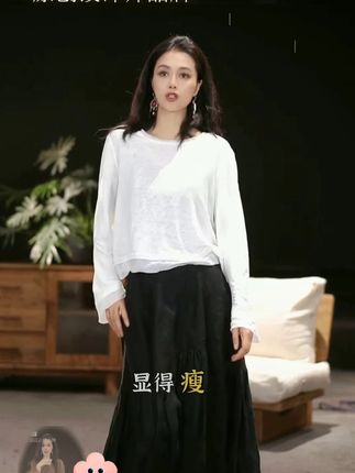 素白显瘦时尚【亚麻针织】夏季圆领休闲百搭透气麻料针织T恤 #谁穿谁好看 #今天穿什么 #气质穿搭 #优雅气质 #高级感穿搭