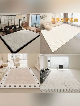 #客厅地毯 #加厚地毯 #防滑居家地垫 #法式轻奢地毯 #仿羊绒地毯