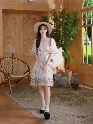 玫瑰即使凋零也高贵于路边的野花 #穿美裙赴夏日之约 #夏季新款 #连衣裙