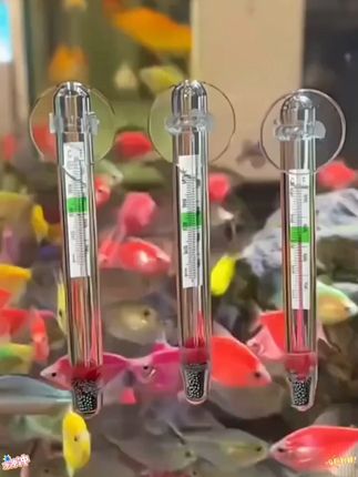 鱼缸温度计快速检测精准误差小水温计玻璃数字漂浮式加吸盘测温