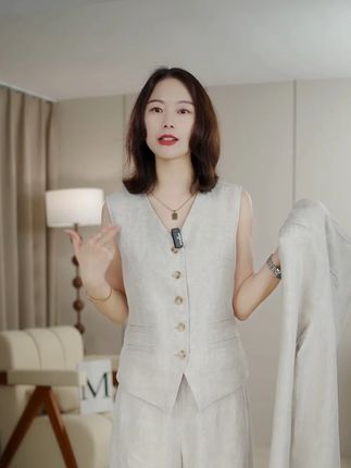 好的亚麻怎么穿都是喜欢的 #高级感穿搭 #新款上新 #夏日必备 #显瘦穿搭 #亚麻