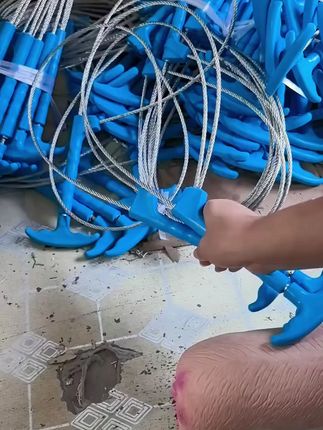 精选优质套猪器,加粗钢丝绳可调节,抓猪超实用! #可调节套具 #猪用保定器 #抓猪神器 #套猪器 #加粗钢丝绳