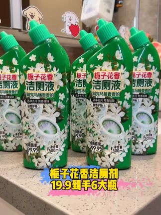 这个价到手6大瓶栀子花香洁厕液,真的太划算了!清洁力非常好,而且这个香味太好闻了!刷完马桶都是香香的!#超便宜超划算 #马桶洁厕剂 #洁厕剂推荐 #居家好物