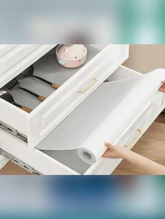 【60cm*10m】【适合厨房台面桌面】无胶抽屉垫纸橱柜防潮垫厨房柜子#无胶抽屉垫 #抽屉垫纸 #防潮垫 #厨房好物 #桌面防潮垫纸