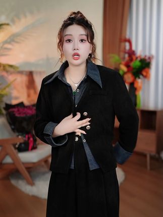 秋季气质显瘦遮肉两件套,省去穿搭烦恼 #大码女装 #显瘦穿搭 #穿出高级感 #套装 #云妃秀大码女装