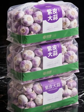 紫皮大蒜,以浓郁辛香脱颖而出!生食时,蒜瓣脆爽,辛辣与香气瞬间绽放。#优质农产品 #紫皮大蒜 #超便宜超划算 #农家大蒜 #蒜头